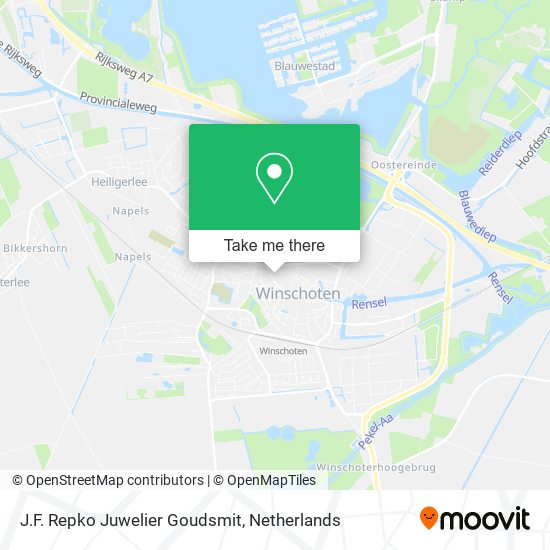 J.F. Repko Juwelier Goudsmit map