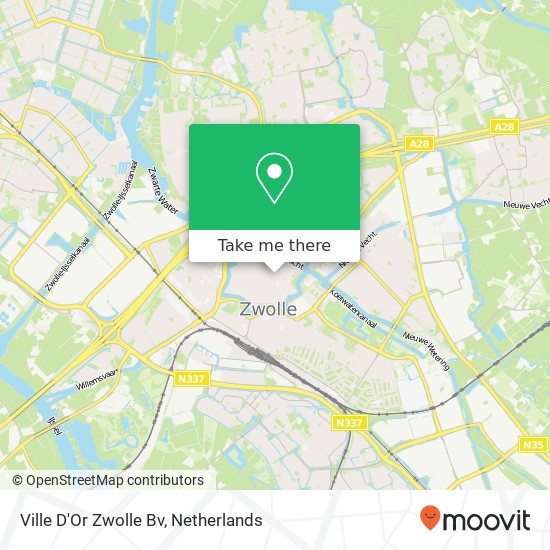 Ville D'Or Zwolle Bv map