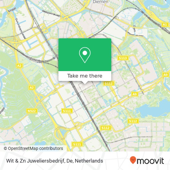 Wit & Zn Juweliersbedrijf, De map