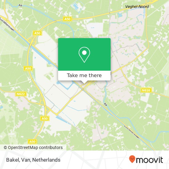 Bakel, Van map