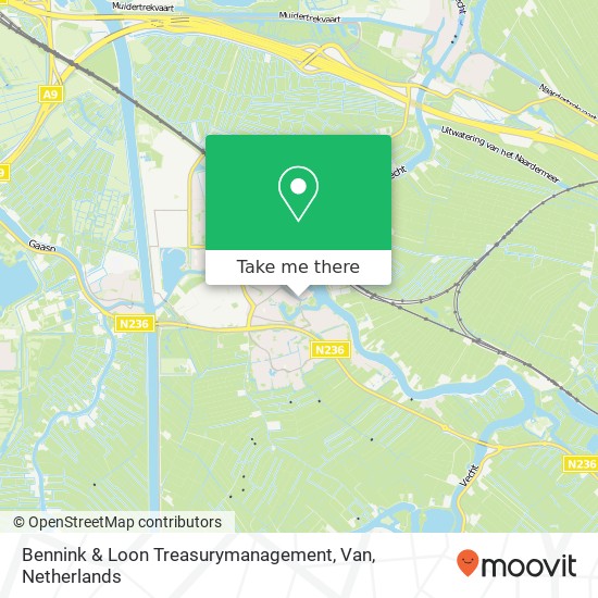 Bennink & Loon Treasurymanagement, Van map