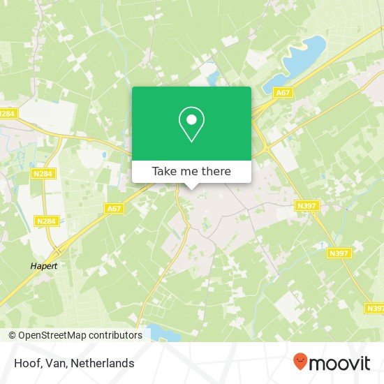 Hoof, Van map