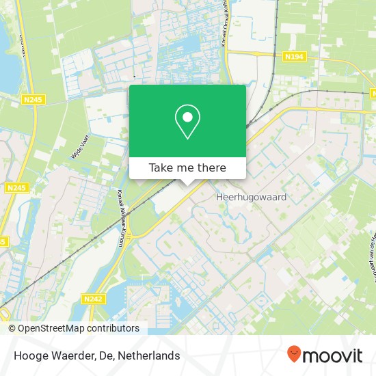 Hooge Waerder, De map