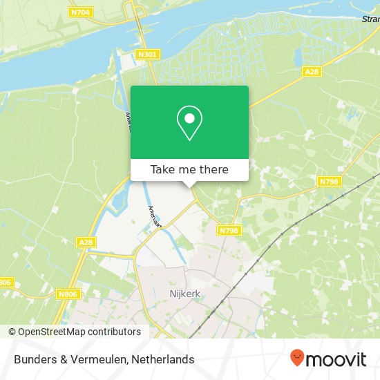 Bunders & Vermeulen map