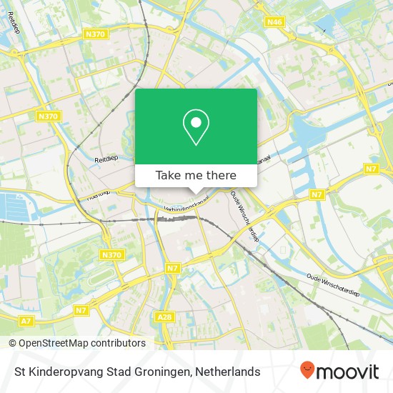 St Kinderopvang Stad Groningen map