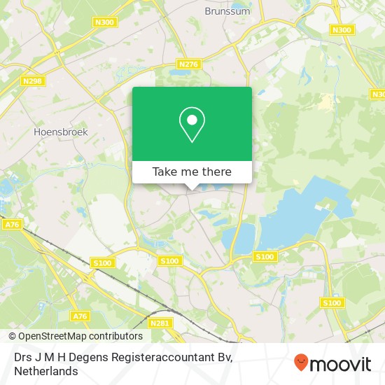 Drs J M H Degens Registeraccountant Bv map