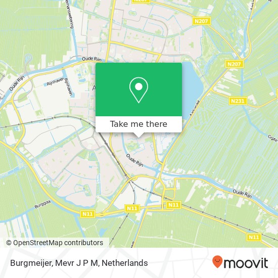 Burgmeijer, Mevr J P M Karte