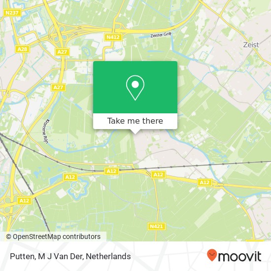 Putten, M J Van Der map
