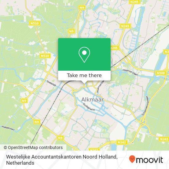 Westelijke Accountantskantoren Noord Holland Karte