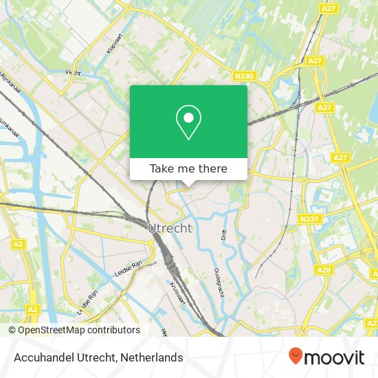 Accuhandel Utrecht map