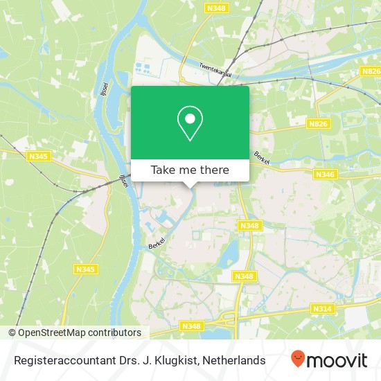 Registeraccountant Drs. J. Klugkist map