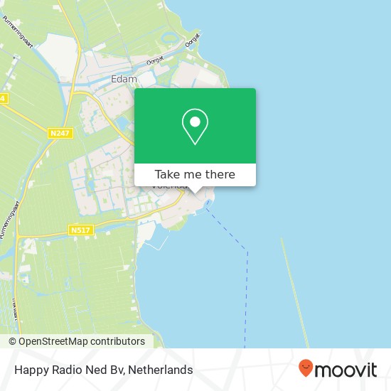 Happy Radio Ned Bv map