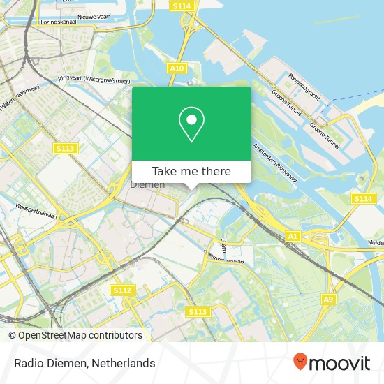 Radio Diemen map