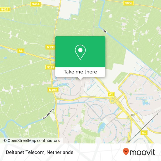 Deltanet Telecom map