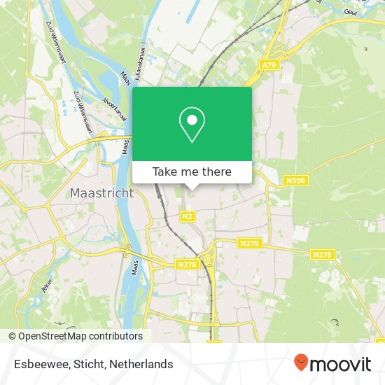 Esbeewee, Sticht map