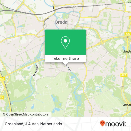 Groenland, J A Van map