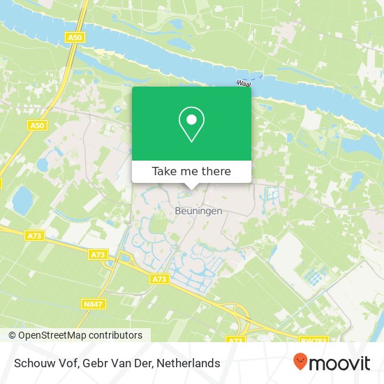 Schouw Vof, Gebr Van Der map