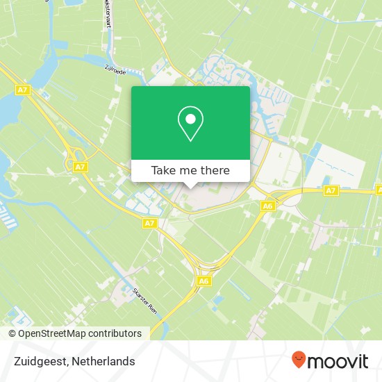 Zuidgeest Karte