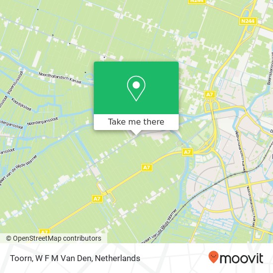 Toorn, W F M Van Den map