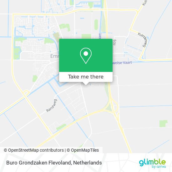 Buro Grondzaken Flevoland map