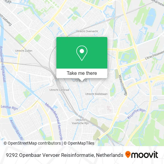 9292 Openbaar Vervoer Reisinformatie map