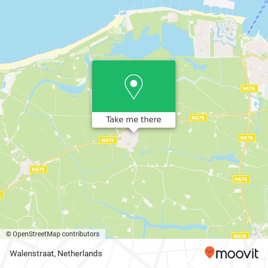 Walenstraat, Walenstraat, 4503 Groede, Nederland Karte