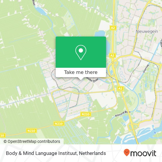 Body & Mind Language Instituut, Walkade 36 map