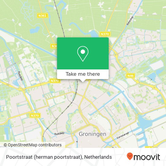 Poortstraat (herman poortstraat), 9716 HL Groningen Karte