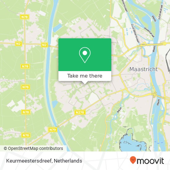 Keurmeestersdreef, Keurmeestersdreef, Maastricht, Nederland Karte