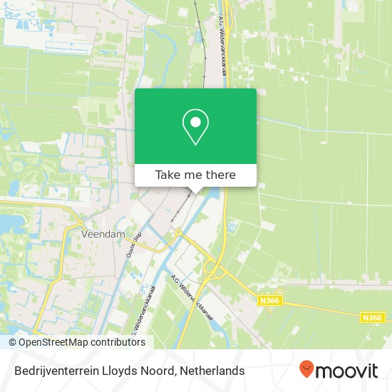 Bedrijventerrein Lloyds Noord Karte