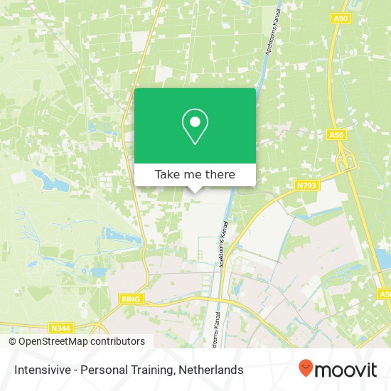 Intensivive - Personal Training, Hoornaar map