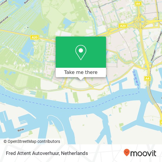 Fred Attent Autoverhuur, Taanderijstraat 7 map