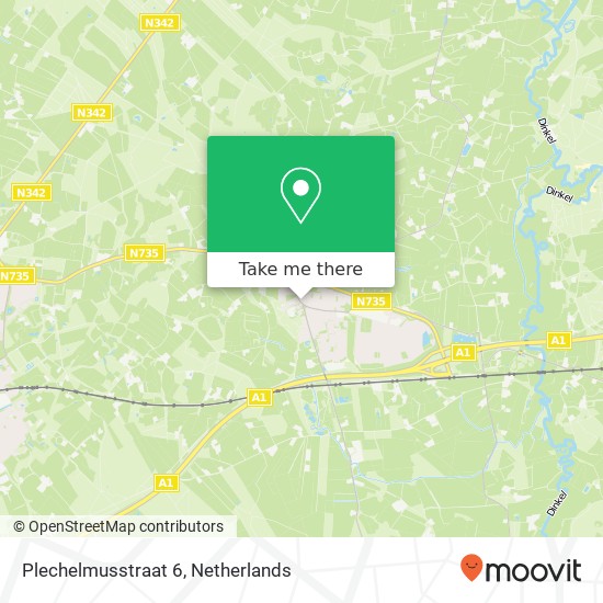 Plechelmusstraat 6, 7587 AM De Lutte map