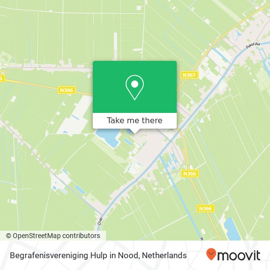 Begrafenisvereniging Hulp in Nood, Rondweg 30 Karte