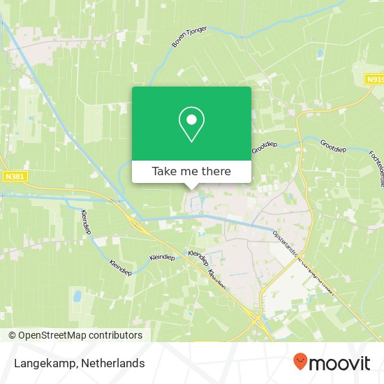 Langekamp, 8431 PW Oosterwolde map