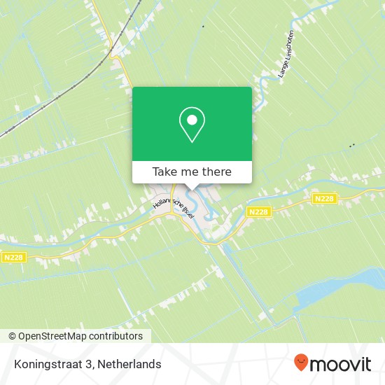 Koningstraat 3, 3421 SW Oudewater map