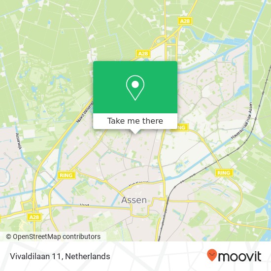 Vivaldilaan 11, 9402 VD Assen map