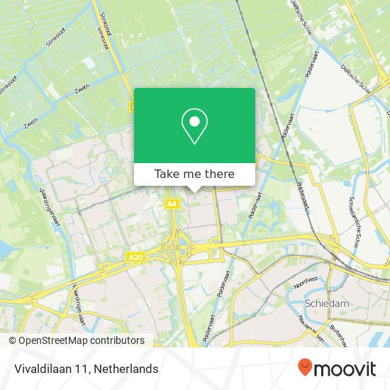 Vivaldilaan 11, 3122 HV Schiedam map