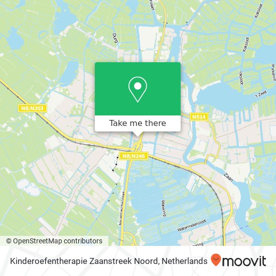 Kinderoefentherapie Zaanstreek Noord, Industrieweg 1A Karte