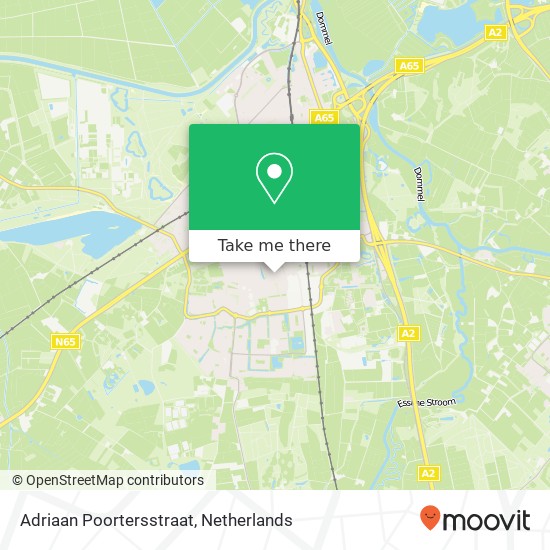 Adriaan Poortersstraat, Adriaan Poortersstraat, 5262 Vught, Nederland Karte