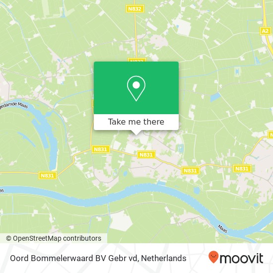 Oord Bommelerwaard BV Gebr vd, Hoge Heiligenweg 16 map