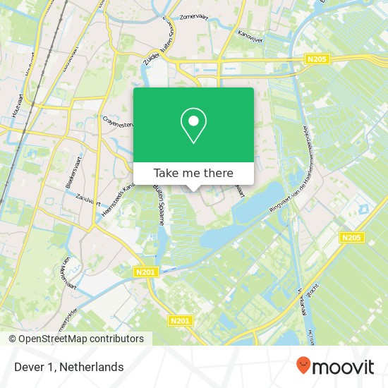 Dever 1, 2036 HJ Haarlem map