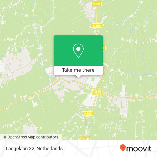 Langelaan 22, 9231 EN Surhuisterveen map