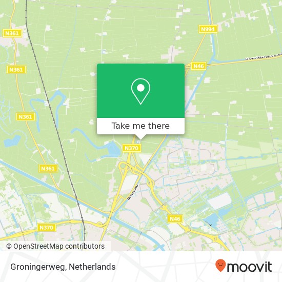 Groningerweg, Groningerweg, Groningen, Nederland map