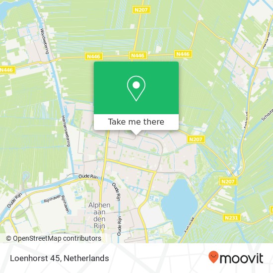 Loenhorst 45, 2402 LV Alphen aan den Rijn map