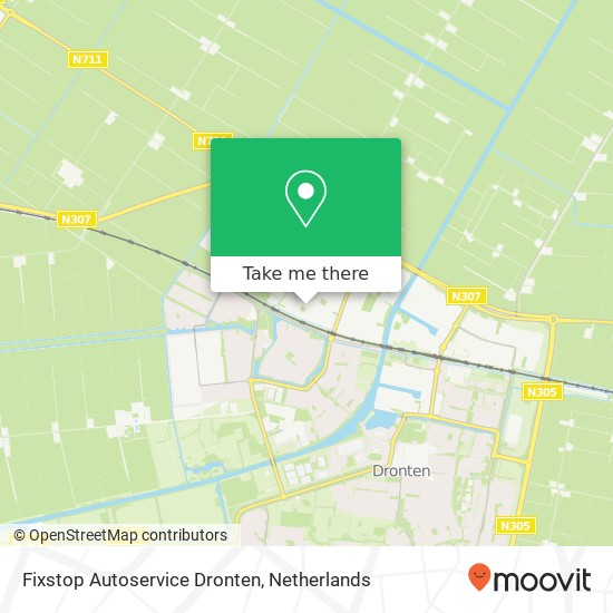 Fixstop Autoservice Dronten, De Gouwe 40 Karte