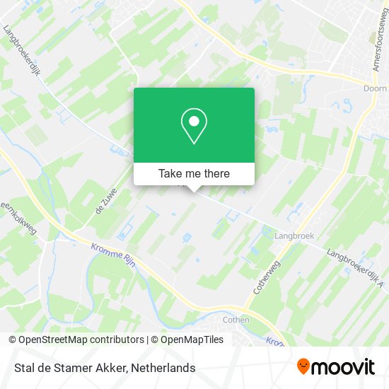 Stal de Stamer Akker, Langbroekerdijk 40A map
