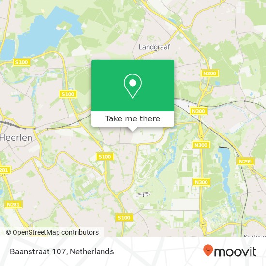 Baanstraat 107, 6372 AE Landgraaf map