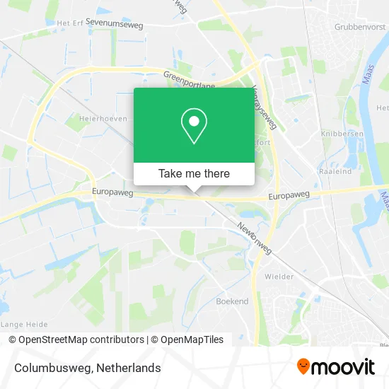 Columbusweg map