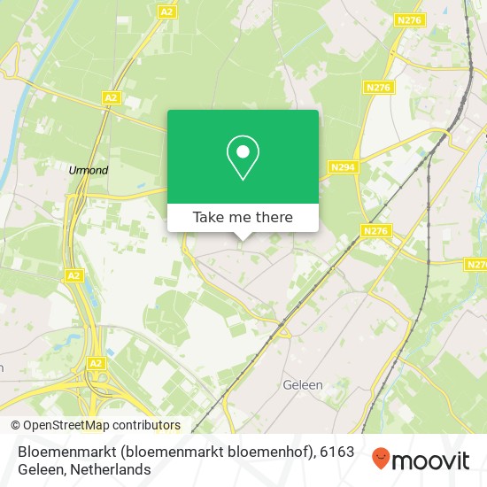 Bloemenmarkt (bloemenmarkt bloemenhof), 6163 Geleen map